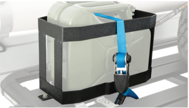 Support bidon vertical sur galerie Rhinorack